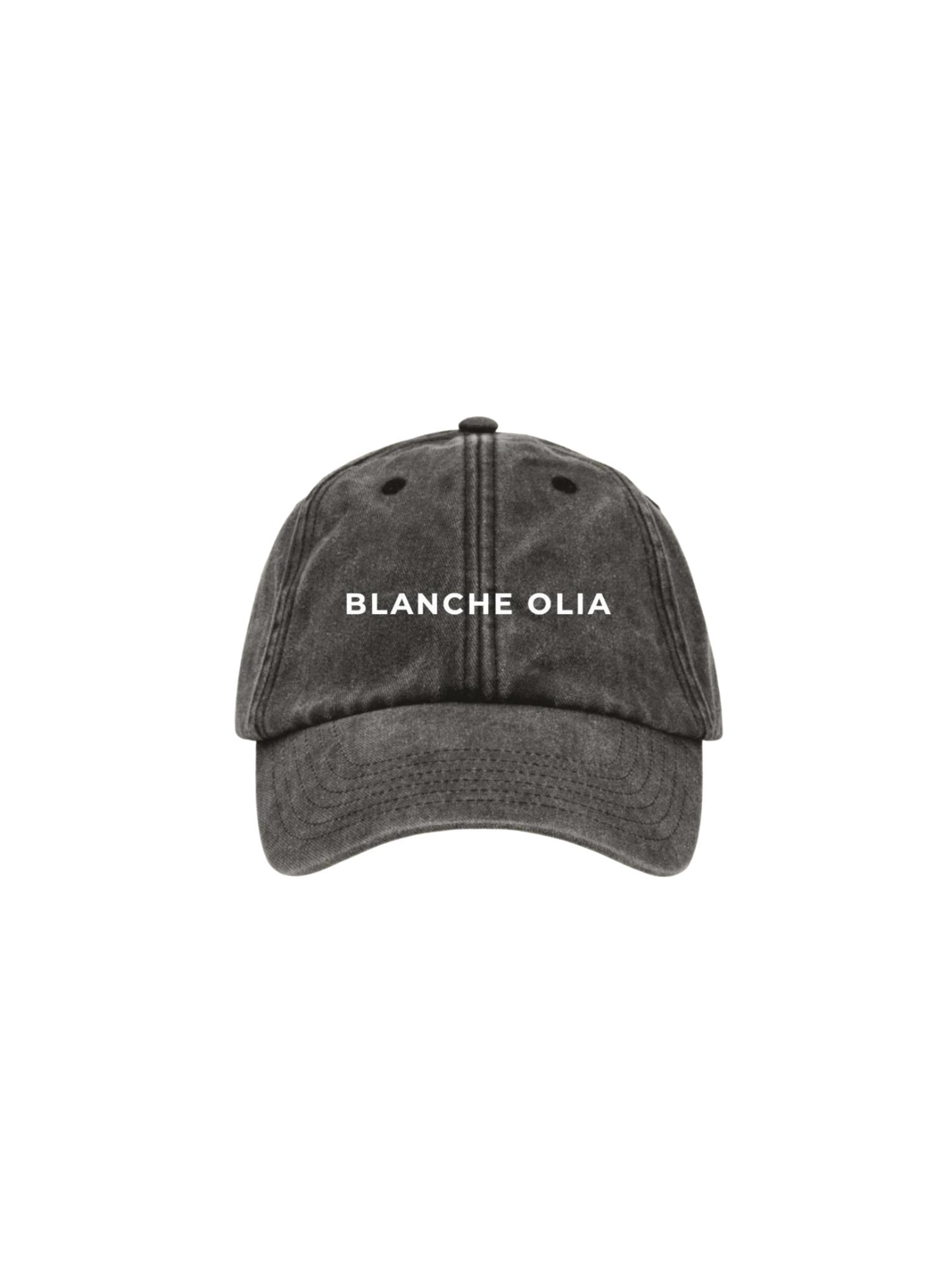 BO Cap charcoal ︴ hand-embroidered - Blanche Olia